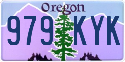 OR license plate 979KYK