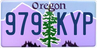 OR license plate 979KYP