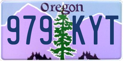 OR license plate 979KYT