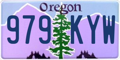 OR license plate 979KYW