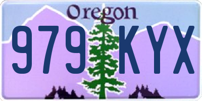 OR license plate 979KYX