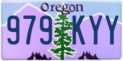 OR license plate 979KYY