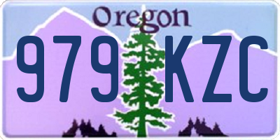 OR license plate 979KZC