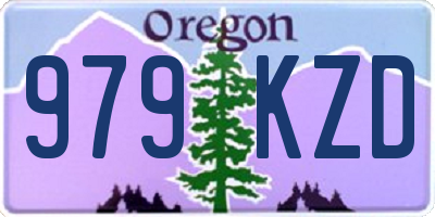 OR license plate 979KZD