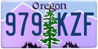 OR license plate 979KZF