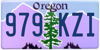 OR license plate 979KZI