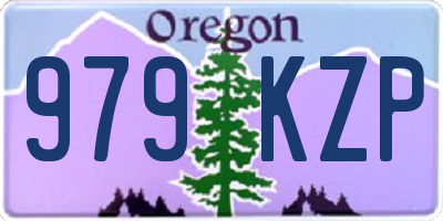OR license plate 979KZP