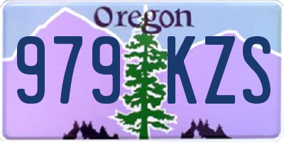 OR license plate 979KZS