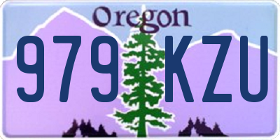 OR license plate 979KZU