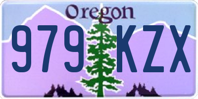OR license plate 979KZX