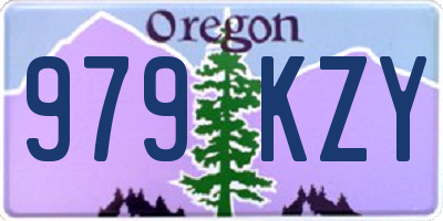 OR license plate 979KZY