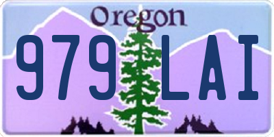 OR license plate 979LAI