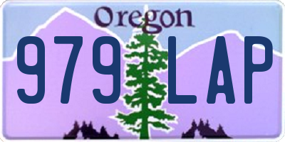 OR license plate 979LAP