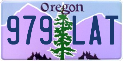 OR license plate 979LAT