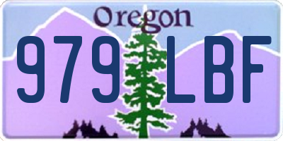 OR license plate 979LBF