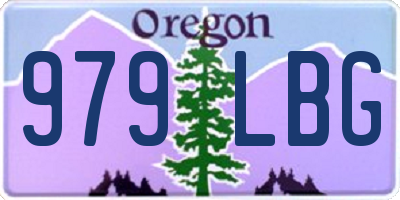 OR license plate 979LBG
