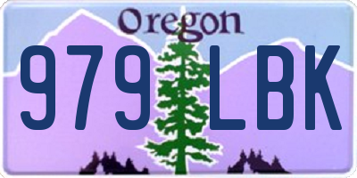 OR license plate 979LBK