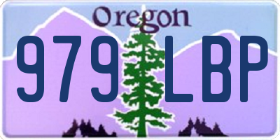 OR license plate 979LBP