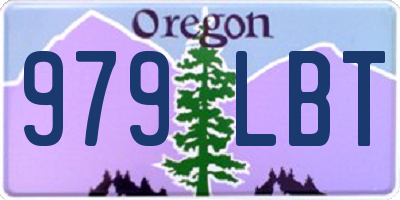 OR license plate 979LBT