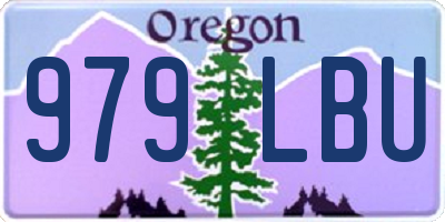 OR license plate 979LBU