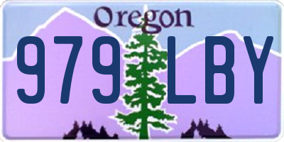 OR license plate 979LBY