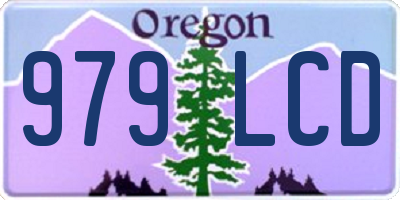 OR license plate 979LCD