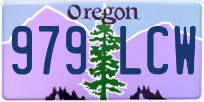 OR license plate 979LCW