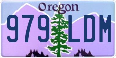 OR license plate 979LDM
