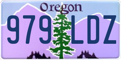 OR license plate 979LDZ