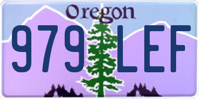 OR license plate 979LEF