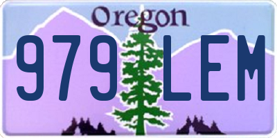 OR license plate 979LEM