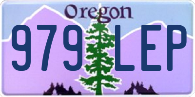 OR license plate 979LEP