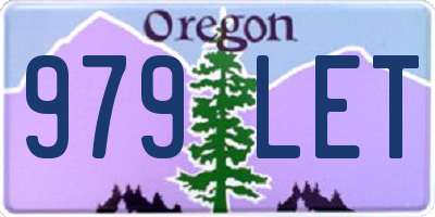 OR license plate 979LET