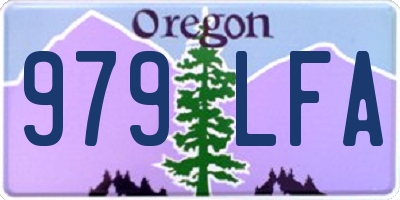 OR license plate 979LFA