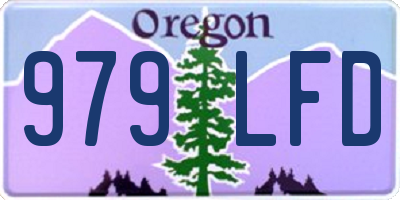 OR license plate 979LFD