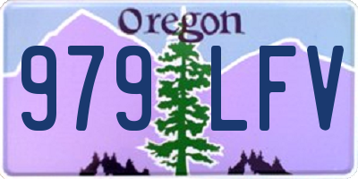 OR license plate 979LFV