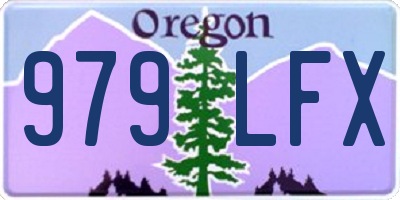 OR license plate 979LFX