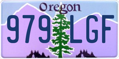 OR license plate 979LGF