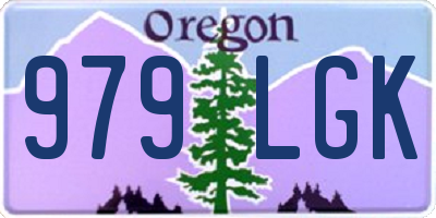 OR license plate 979LGK