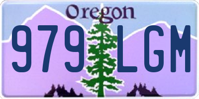 OR license plate 979LGM