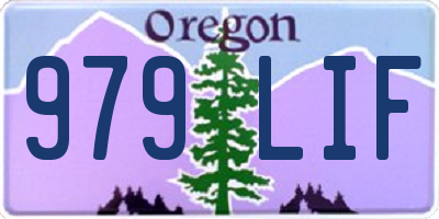OR license plate 979LIF