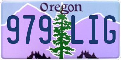 OR license plate 979LIG