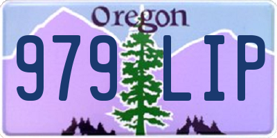 OR license plate 979LIP