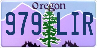 OR license plate 979LIR