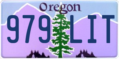 OR license plate 979LIT