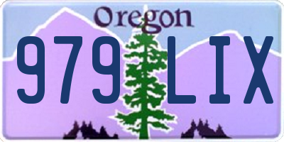 OR license plate 979LIX