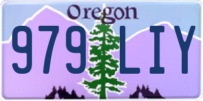 OR license plate 979LIY