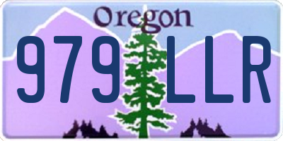 OR license plate 979LLR