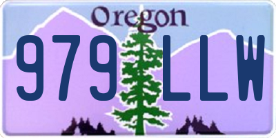 OR license plate 979LLW
