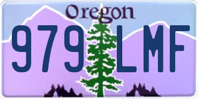 OR license plate 979LMF